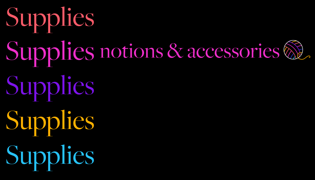 Notions & Accessories