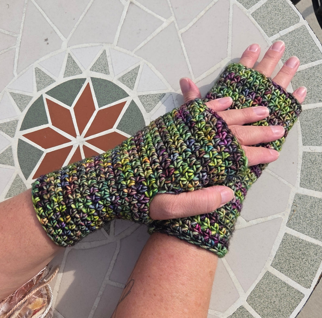 Crochet Fingerless Mitts