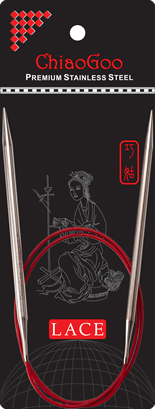 ChiaoGoo Red Lace Circular Needles - 24"