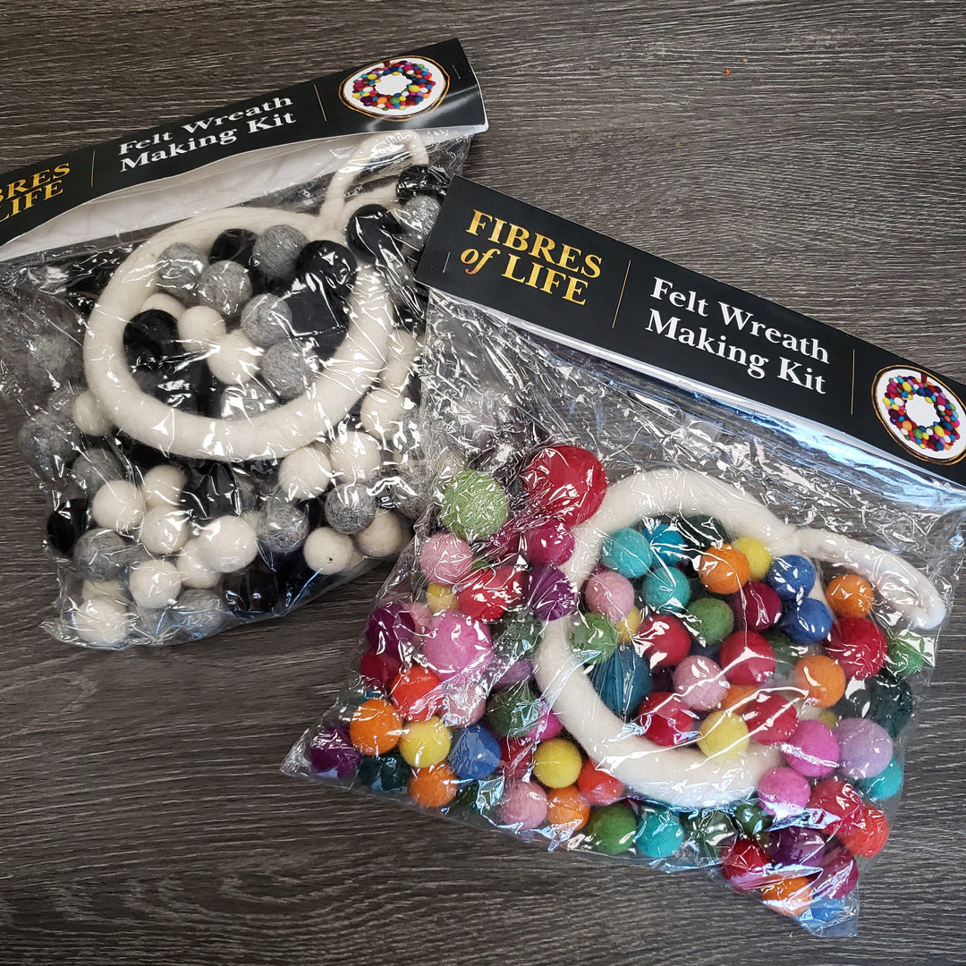 Fibres of Life - Felt Ball Wreath
