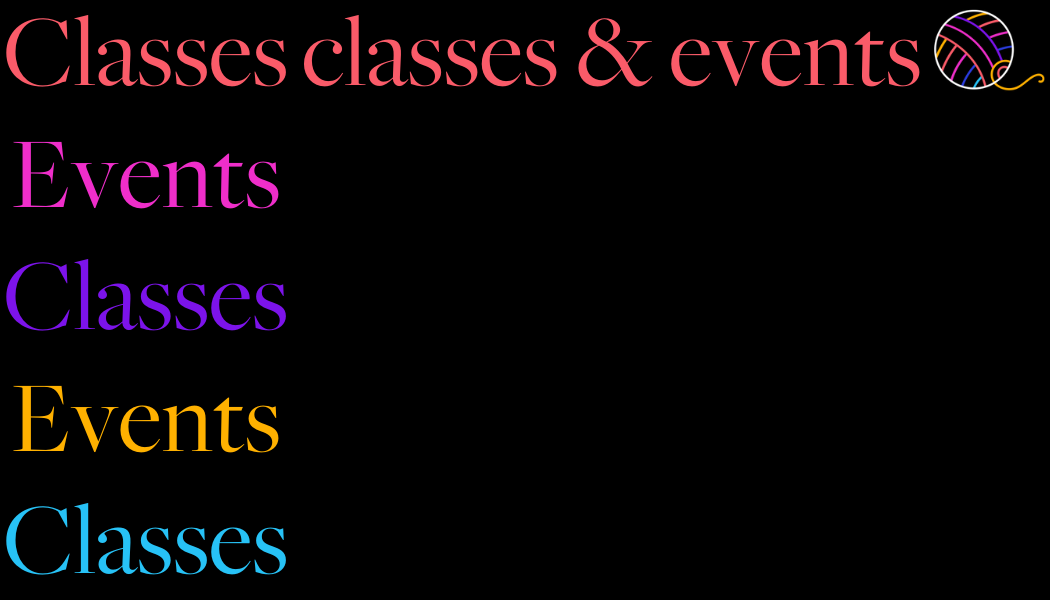 Classes & Events