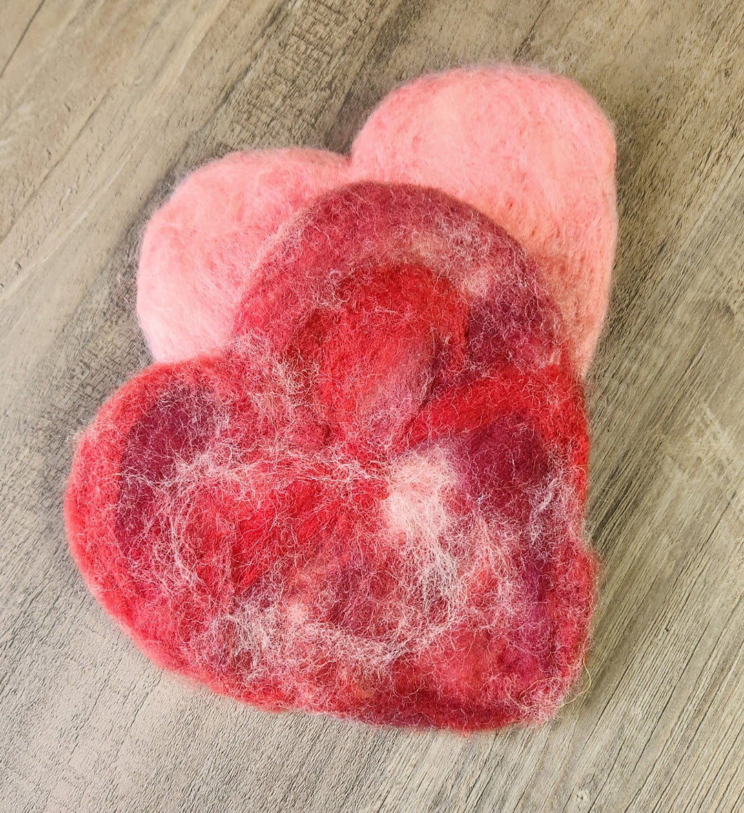 Felting a Heart