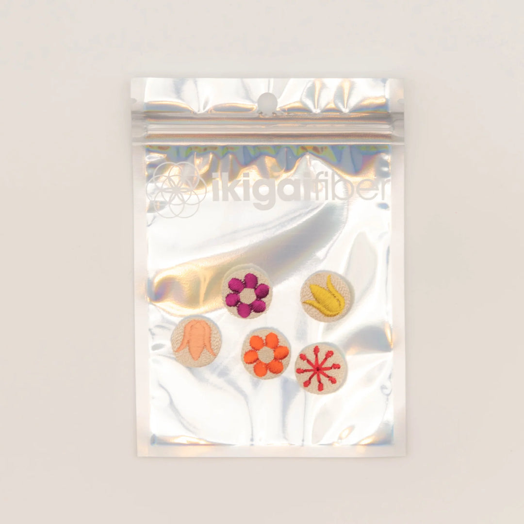 Ikigai Fiber Embroidered Buttons