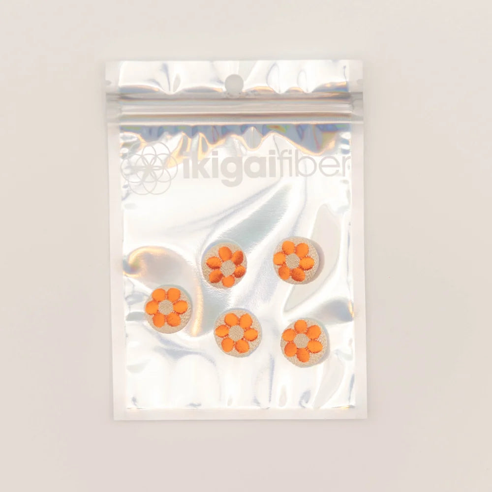 Ikigai Fiber Embroidered Buttons
