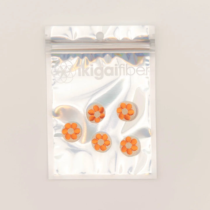Ikigai Fiber Embroidered Buttons