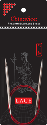 ChiaoGoo Red Lace Circular Needles - 16